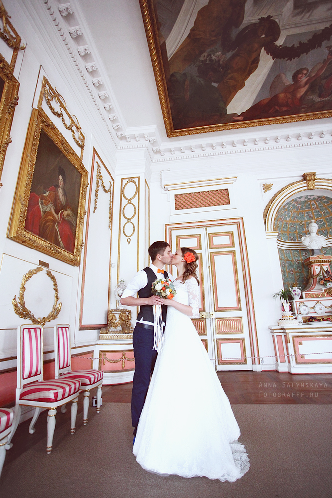 Свадебная фотосессия во Дворце Усадьбы Кусково